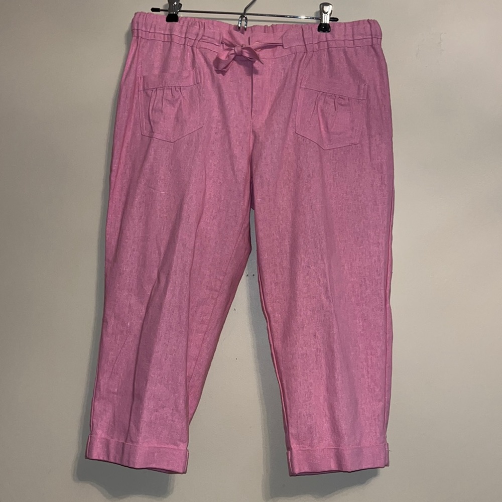 “Contact” Rare vintage NWOT pink capris